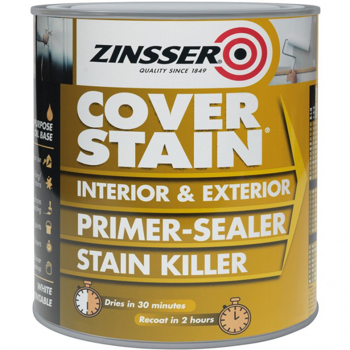 Primaire isolant avant peinture Zinsser Cover Stain blanc