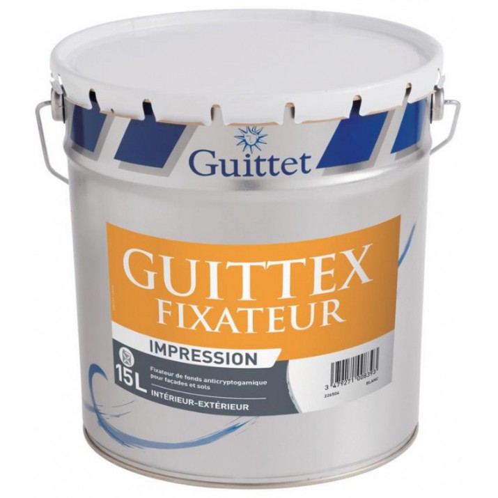 Guittet Guittex Fixateur Opacifiant de Fonds Façades et Sols - Blanc Cassé