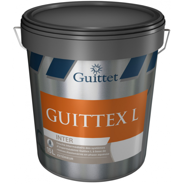 Guittet Guittex L Inter Imperméabilisant Couche Intermédiaire Façade - Blanc Cassé - 15L