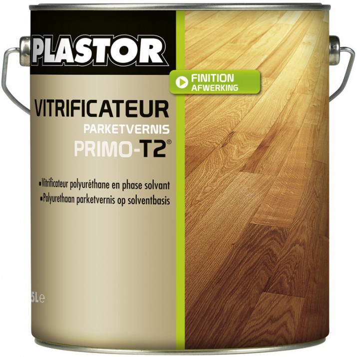 Plastor vitrificateur polyuréthane Primo -T2- Extra mat - Aspect Brut