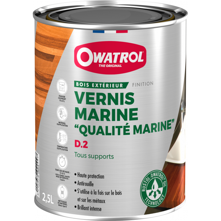Owatrol Vernis Qualité Marine Deks Olje D.2 - Brillant intense