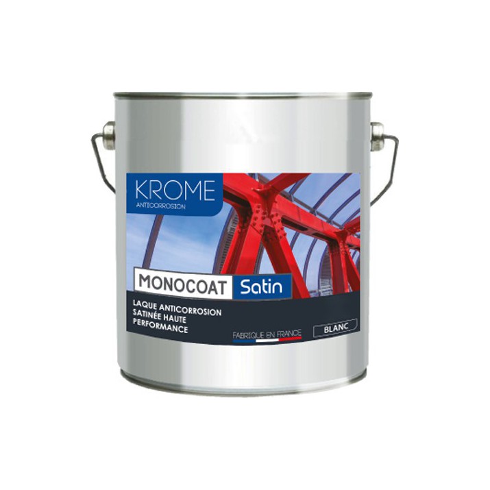 Krome Monocoat Satin Laque Glycéro Anticorrosion - Intérieur et Extérieur