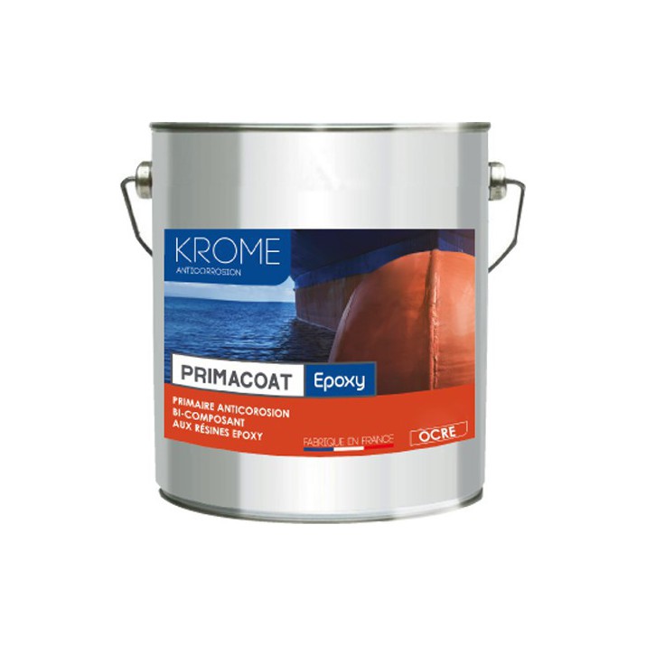 Krome Primacoat Epoxy Primaire anticorrosion - Intérieur et Extérieur - Ocre
