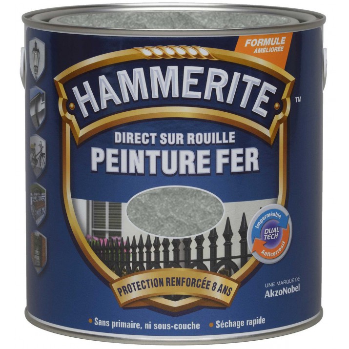 Hammerite Peinture fer Direct sur rouille Martelé