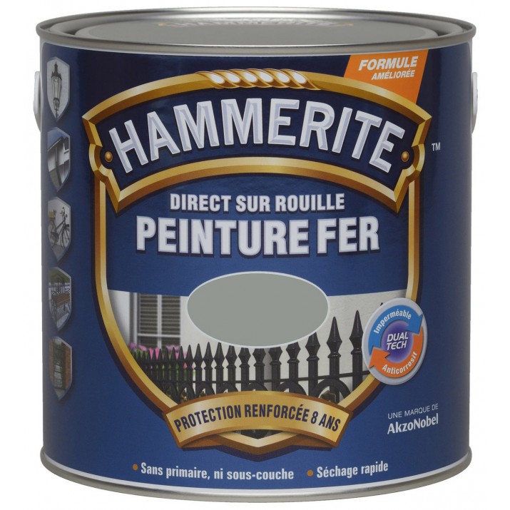 Hammerite Peinture fer Direct sur rouille Brillant