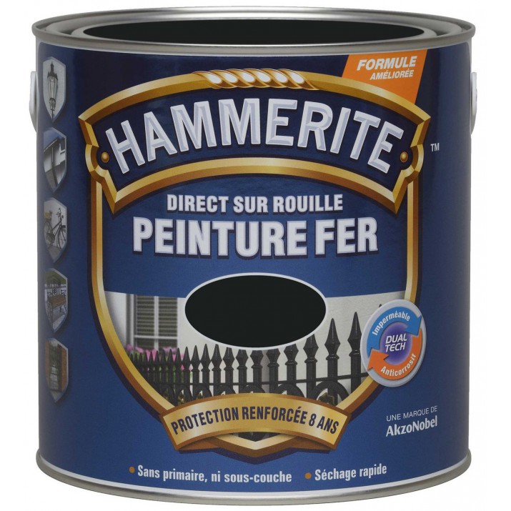 Hammerite Peinture fer Direct sur rouille Satin