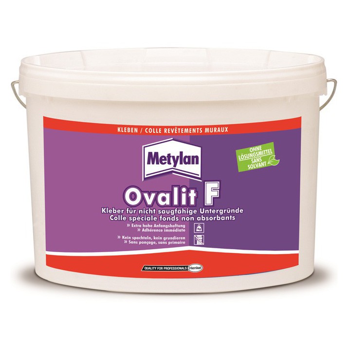 Colle spéciale fonds non absorbants Ovalit F