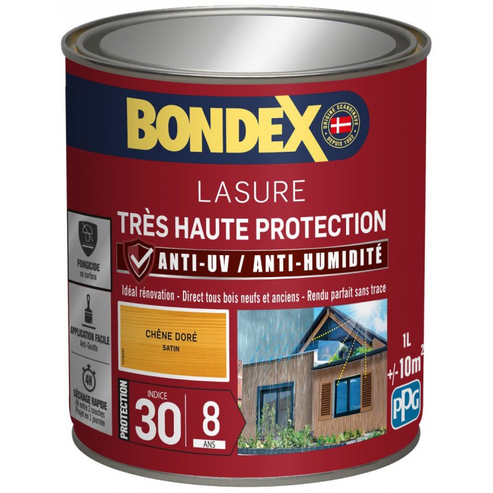 Bondex Lasure Très Haute Protection Satin 8 ans