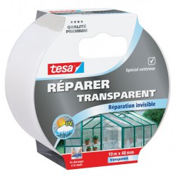 Adhésif plastifié de réparation transparent 10m x 48mm