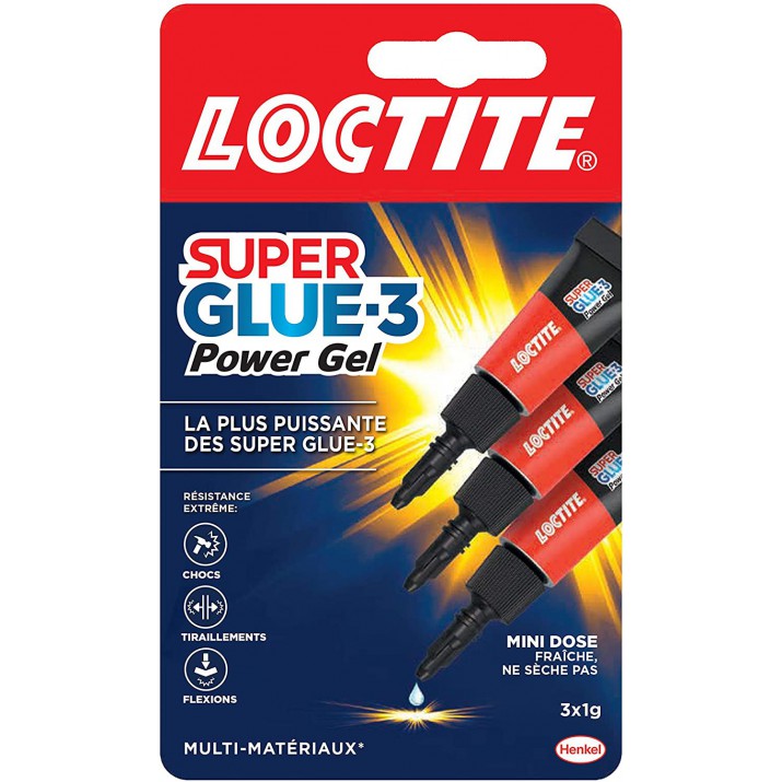 Super Glue 3 Power Gel 3x1g