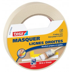 Adhésif de masquage lignes droites - 50m