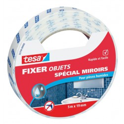 Adhésif fixation spécial miroirs 5m x 19mm