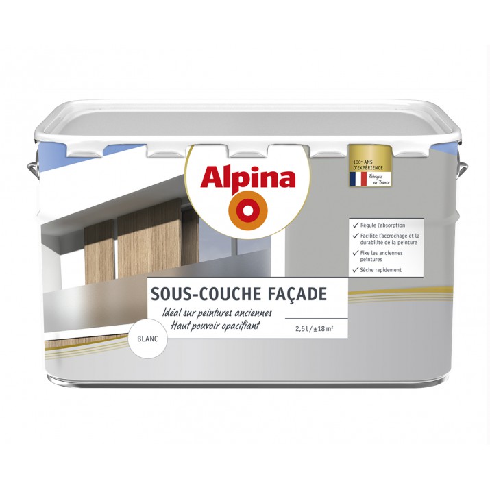 Alpina Sous Couche Façades Haut Pouvoir Opacifiant - Blanc