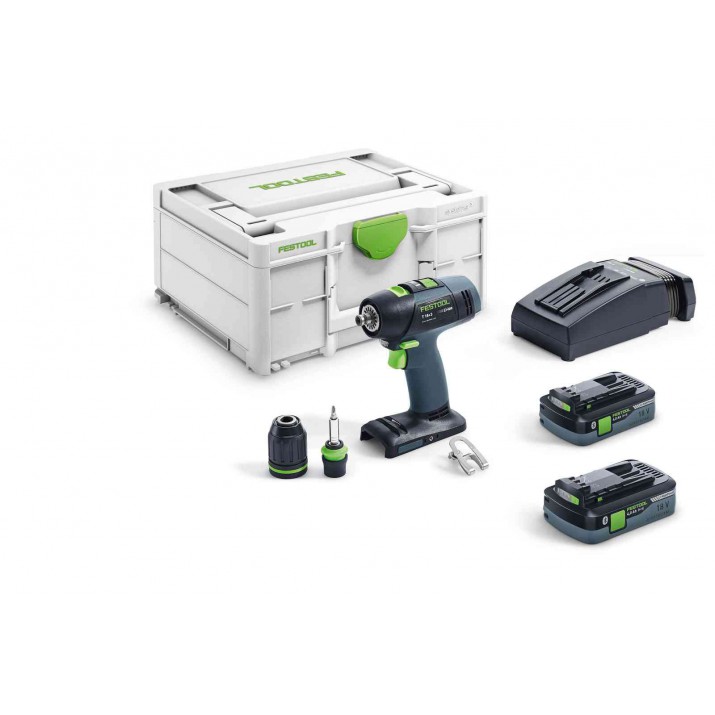 Festool Perceuse-visseuse sans fil T 18+3 HPC 4,0 I-Plus