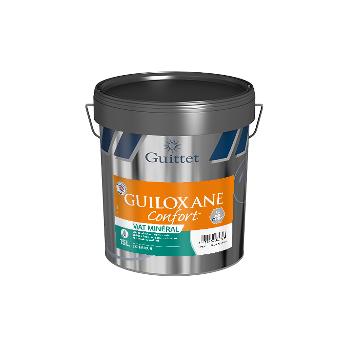 Guittet Guiloxane Confort Revêtement semi épais allégé protection des façades - Blanc mat - 15L