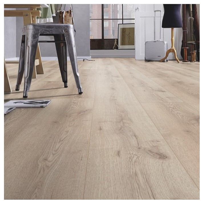 Kronotex Parquet Stratifié Mammut Plus - Chêne Montagne Beige D4728 - 1845 x 244 x 10 mm