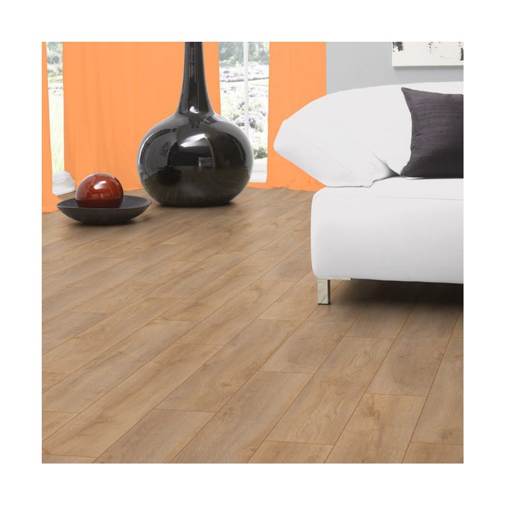 Kronotex Parquet Stratifié Robusto - Chêne Premium D4954 - 1375 x 188 x 12 mm