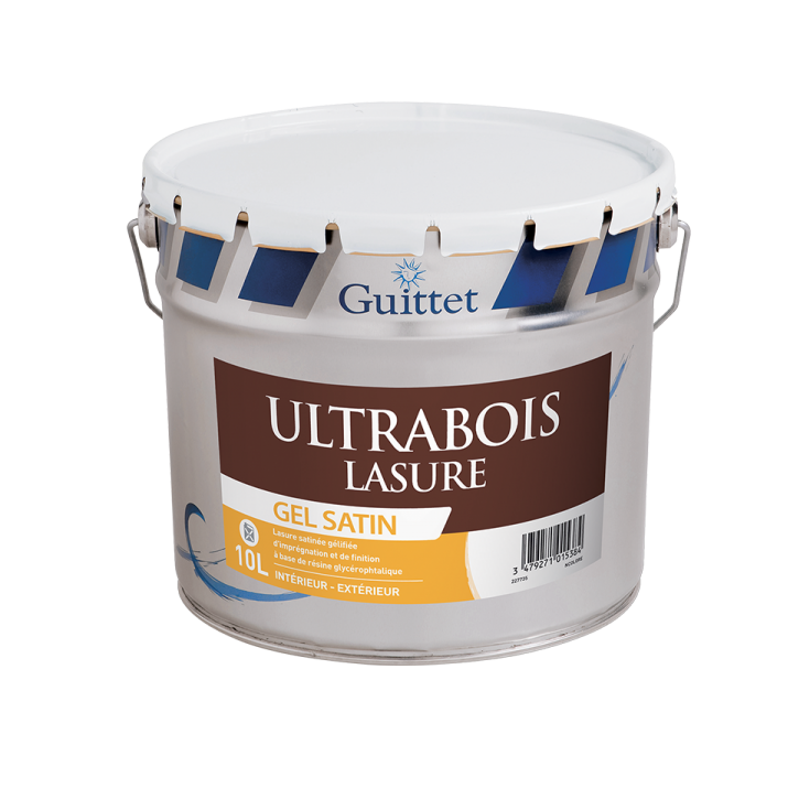 Guittet Ultrabois Lasure Gel satin Intérieur Extérieur