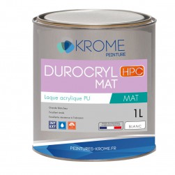 Krome Durocryl Mat Laque Acrylique Polyuréthane - Intérieur et Extérieur