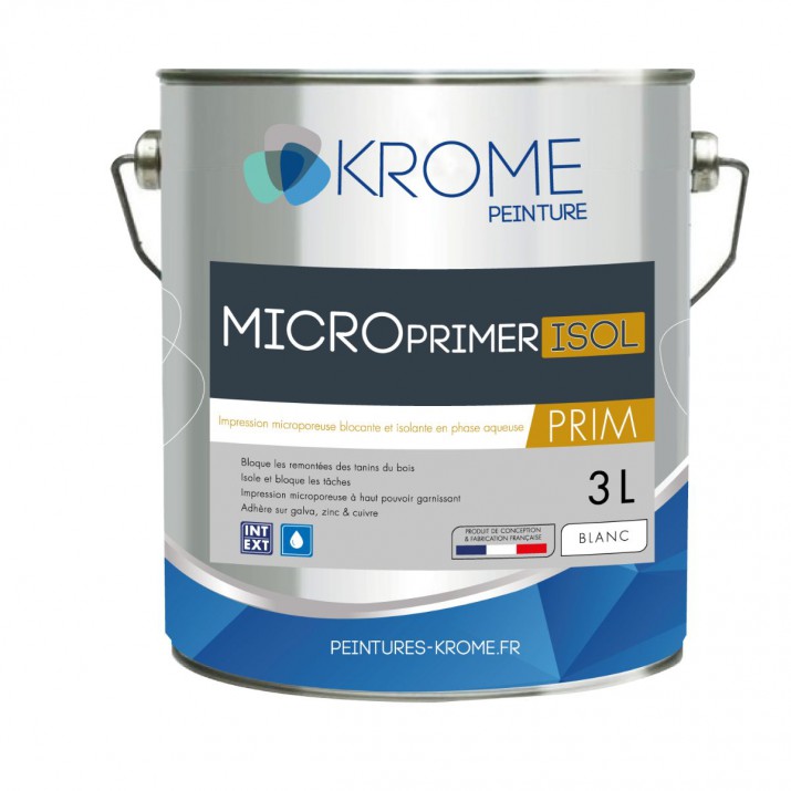 Krome Microprimer Isol Peinture d'Impression Microporeuse - Intérieur et Extérieur