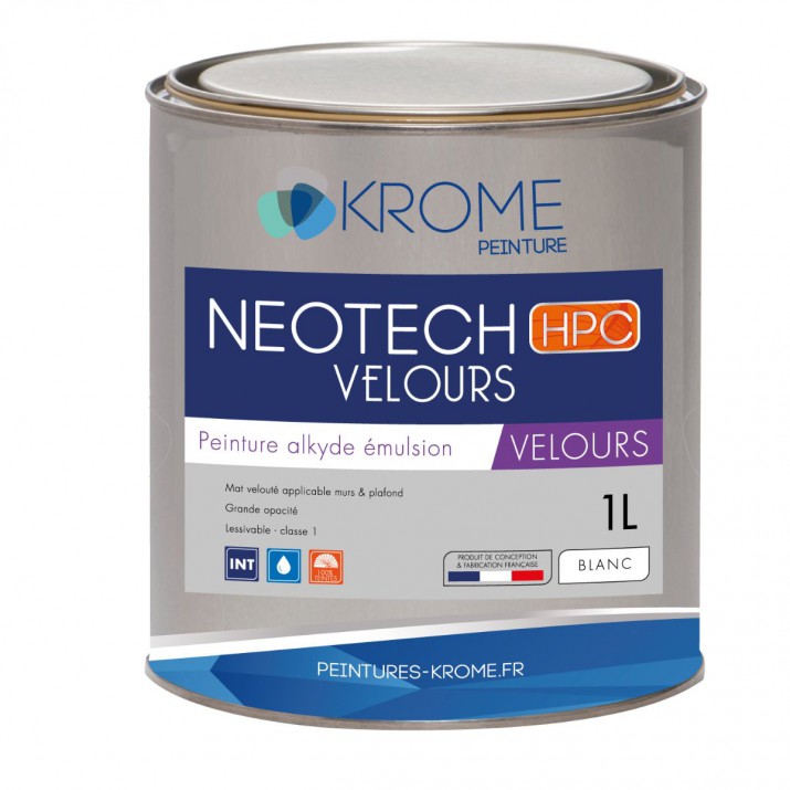 Krome Neotech Velours Peinture de Finition Murs et Plafonds - Intérieur
