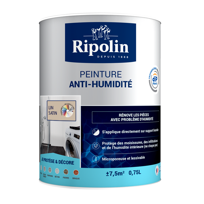 Ripolin Peinture Anti-Humidité Microporeuse et Lessivable