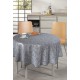 Toile cirée Rectangulaire 140 CM Motif Plante Grise