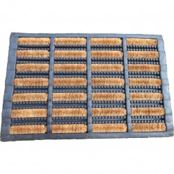 Tapis Coco et Caoutchouc Silvio 40x60 cm