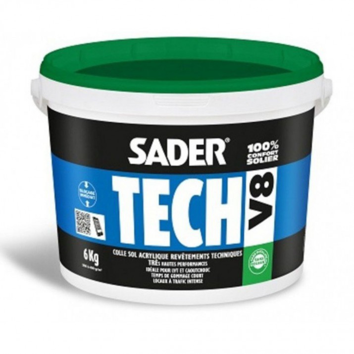 Colle sol acrylique hautes performances Sadertech V8 6kg