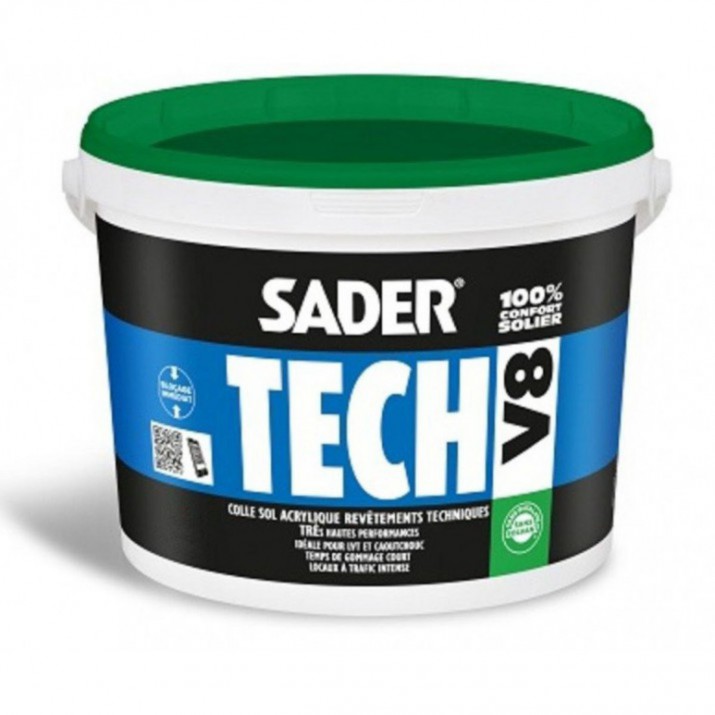 Colle sol acrylique hautes performances Sadertech V8 18kg