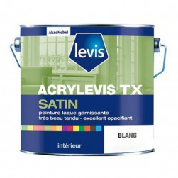Levis Acrylevis TX Satin Peinture Laque Acrylique Satin - Bois Métaux & Plastiques Durs - Intérieur