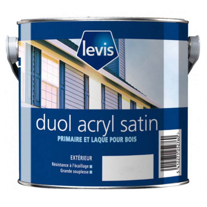 Levis Duol Acryl Satin Peinture Acrylique Microporeuse Boiseries - Extérieur