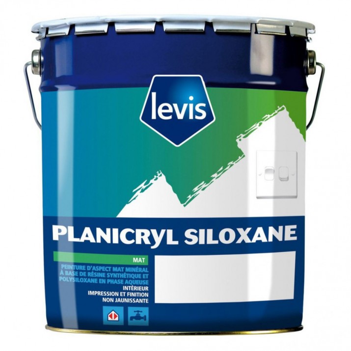 Levis Planicryl Siloxane Peinture Mate - Murs & Plafonds - Intérieur