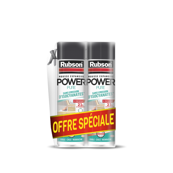 Rubson mousse expansive POWER Multi usages Lot de 2