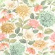 Papier Peint Dahlia Bouquet Fond Blanc – Gardens de Casadéco - réf. GADN87660528