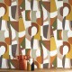 Papier Peint Vinyle sur Intissé Assemblage Blanc/ Multicolore – L’Atelier de Casamance - réf. 75460508 