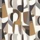Papier Peint Vinyle sur Intissé Assemblage Blanc/ Chocolat – L’Atelier de Casamance - réf. 75460100