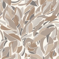 Papier Peint Vinyle sur Intissé Collage Blanc/ Sable – L’Atelier de Casamance - réf. 75553466
