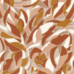 Papier Peint Vinyle sur Intissé Collage Terracotta – L’Atelier de Casamance - réf. 75553976