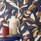 Papier Peint Vinyle sur Intissé Collage Noir/ Blush – L’Atelier de Casamance - réf. 75553772