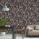 Papier Peint Vinyle sur Intissé Collage Noir/ Blush – L’Atelier de Casamance - réf. 75553772
