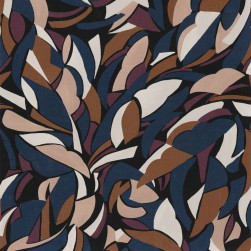 Papier Peint Vinyle sur Intissé Collage Noir/ Blush – L’Atelier de Casamance - réf. 75553772