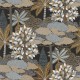 Papier Peint Intissé Marakanda Noir/ Cuivre – Nuit d’Orient de Casamance - réf. 75380508