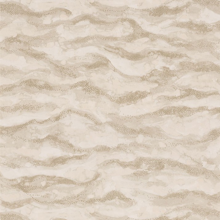 Papier Peint Intissé Sohar Grège/ Doré – Nuit d’Orient de Casamance - réf. 75401630
