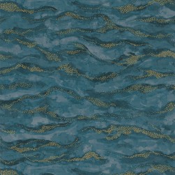 Papier Peint Intissé Sohar Marine/ Doré – Nuit d’Orient de Casamance - réf. 75402038