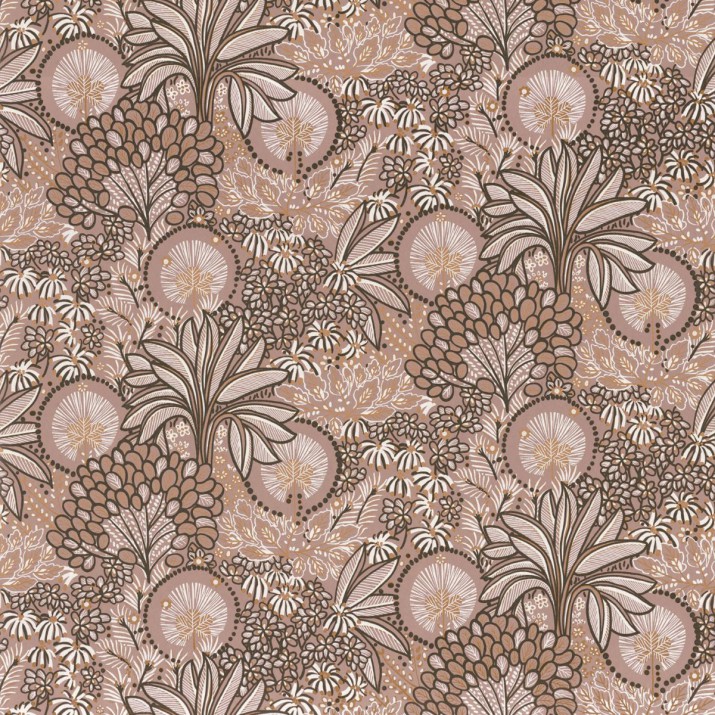 Papier Peint Intissé Persée Vieux Rose – Nuit d’Orient de Casamance - réf. 75390814