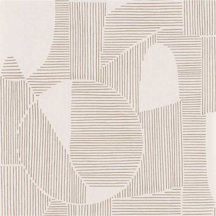 Papier Peint Graphique Taupe et Beige – Gallery de Casadéco - réf. GLRY86121105