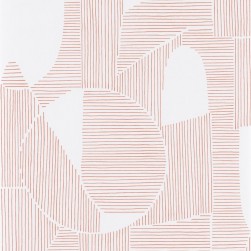 Papier Peint Graphique Corail – Gallery de Casadéco - réf. GLRY86124114