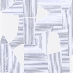 Papier Peint Graphique Bleu – Gallery de Casadéco - réf. GLRY86126320