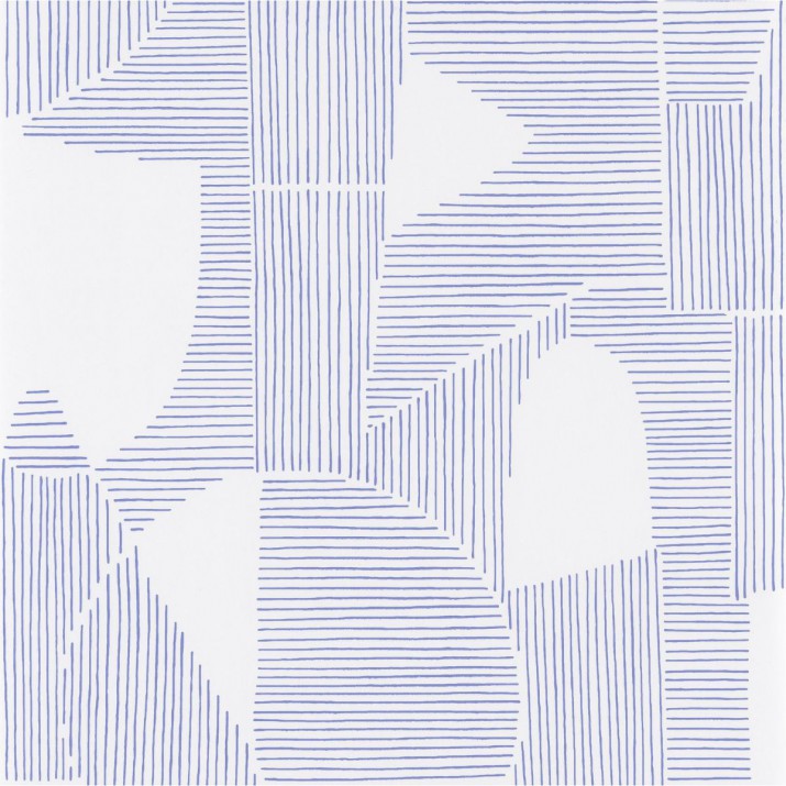 Papier Peint Graphique Bleu – Gallery de Casadéco - réf. GLRY86126320